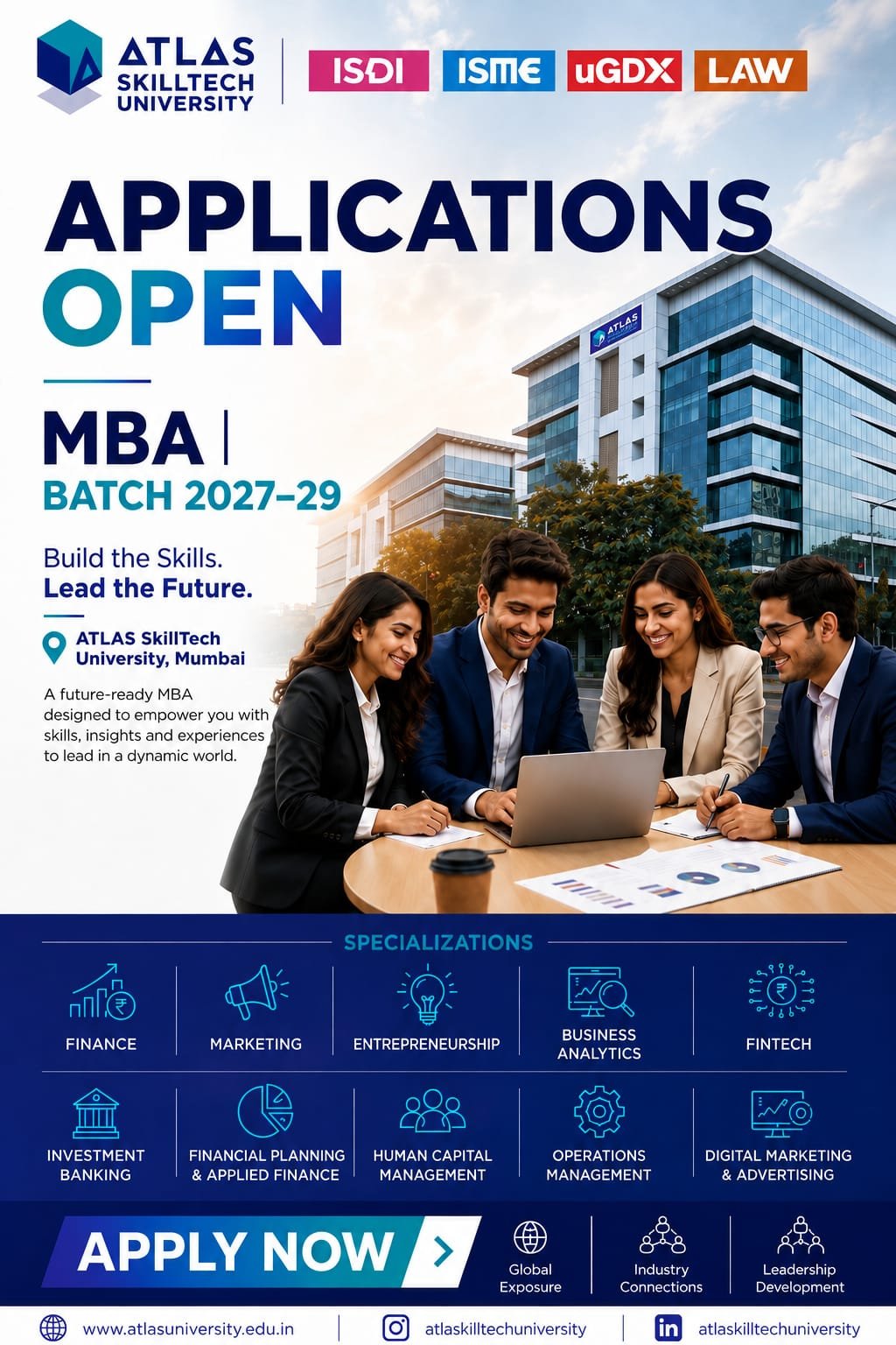 ATLAS SkillTech University Mumbai campus and admission information