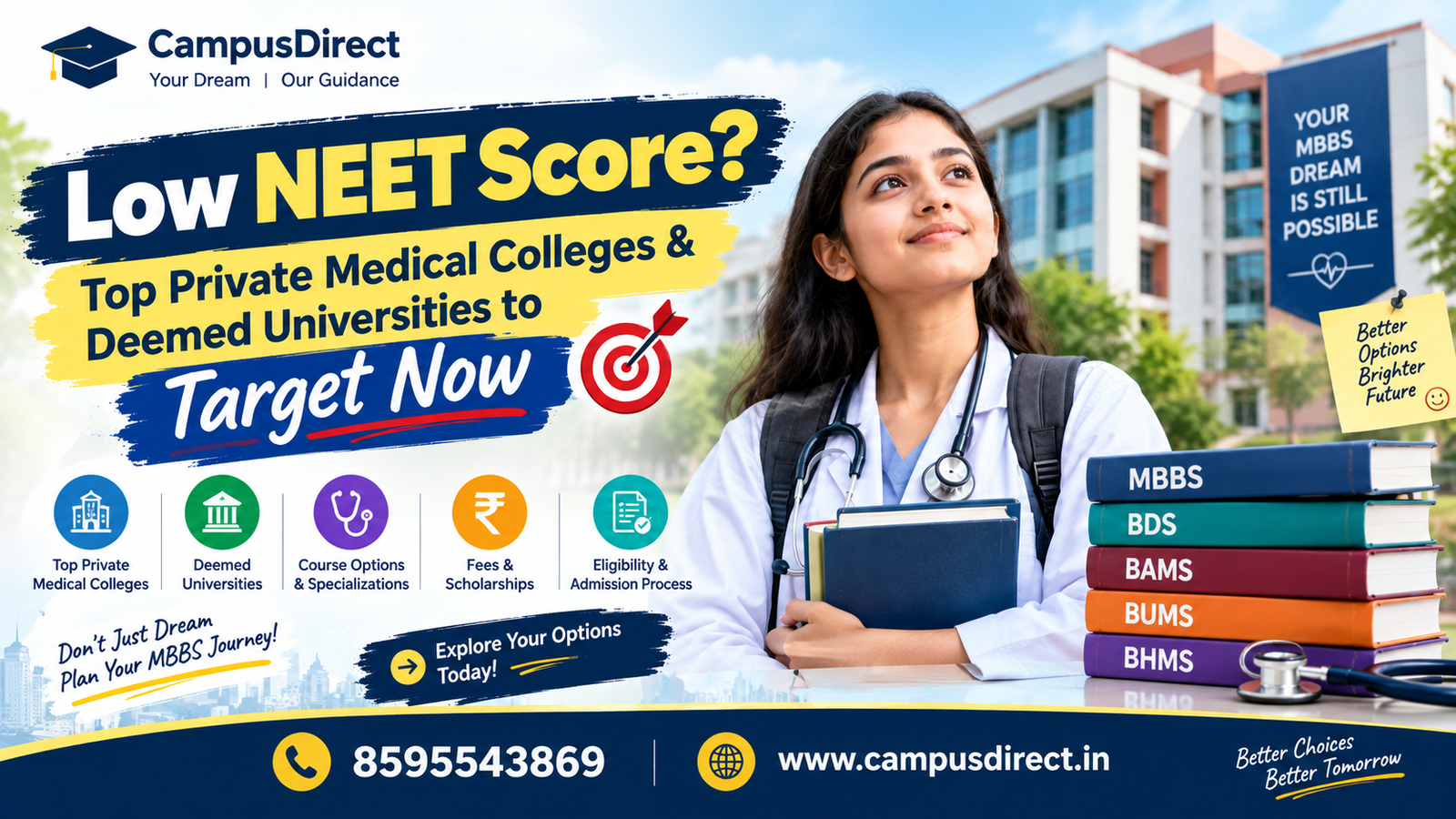 Low NEET Score? Top Private Medical Colleges & Deemed Universities to Target Now