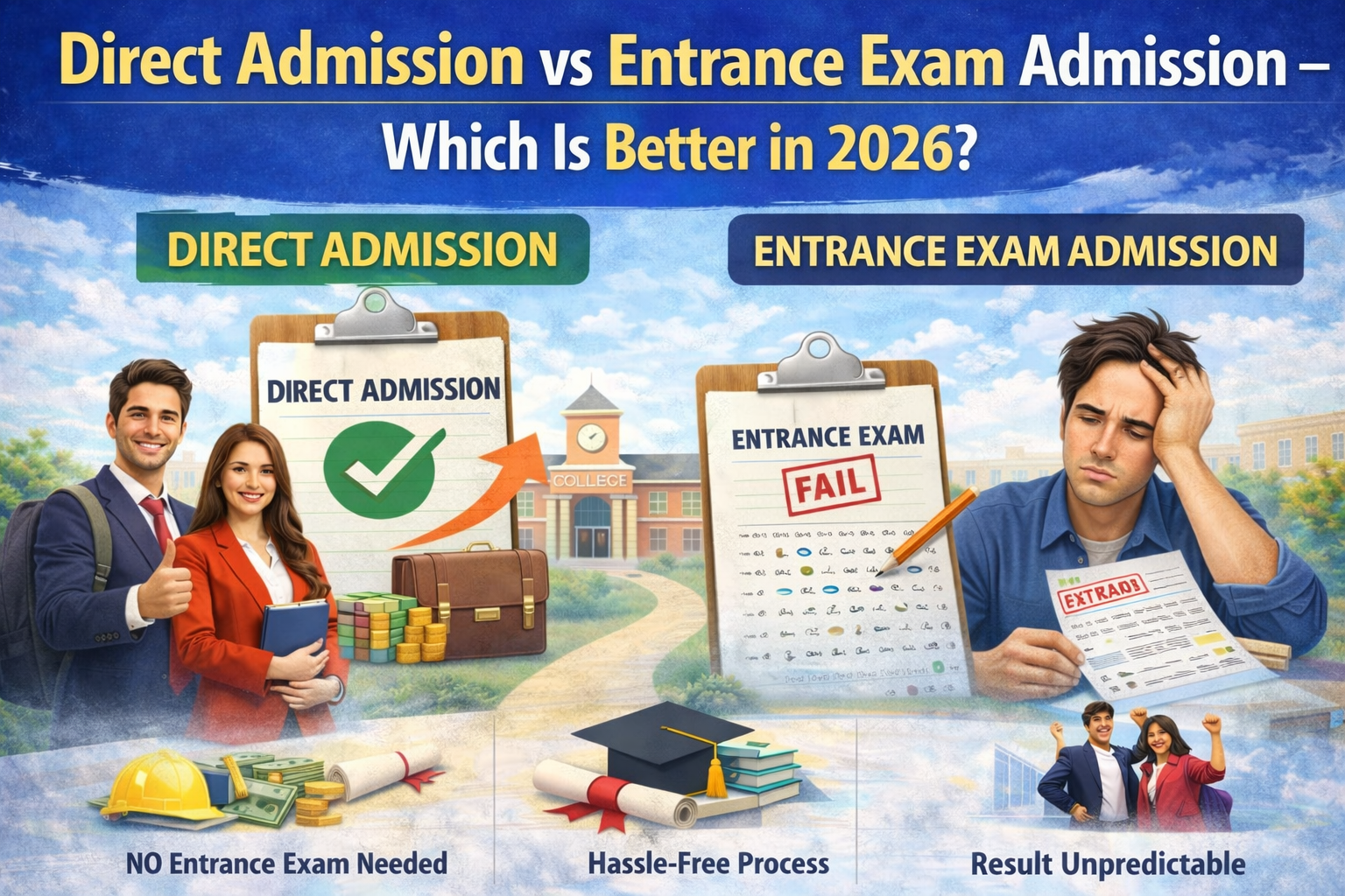 Direct Admission vs Entrance Exam Admission – Which Is Better in 2026?