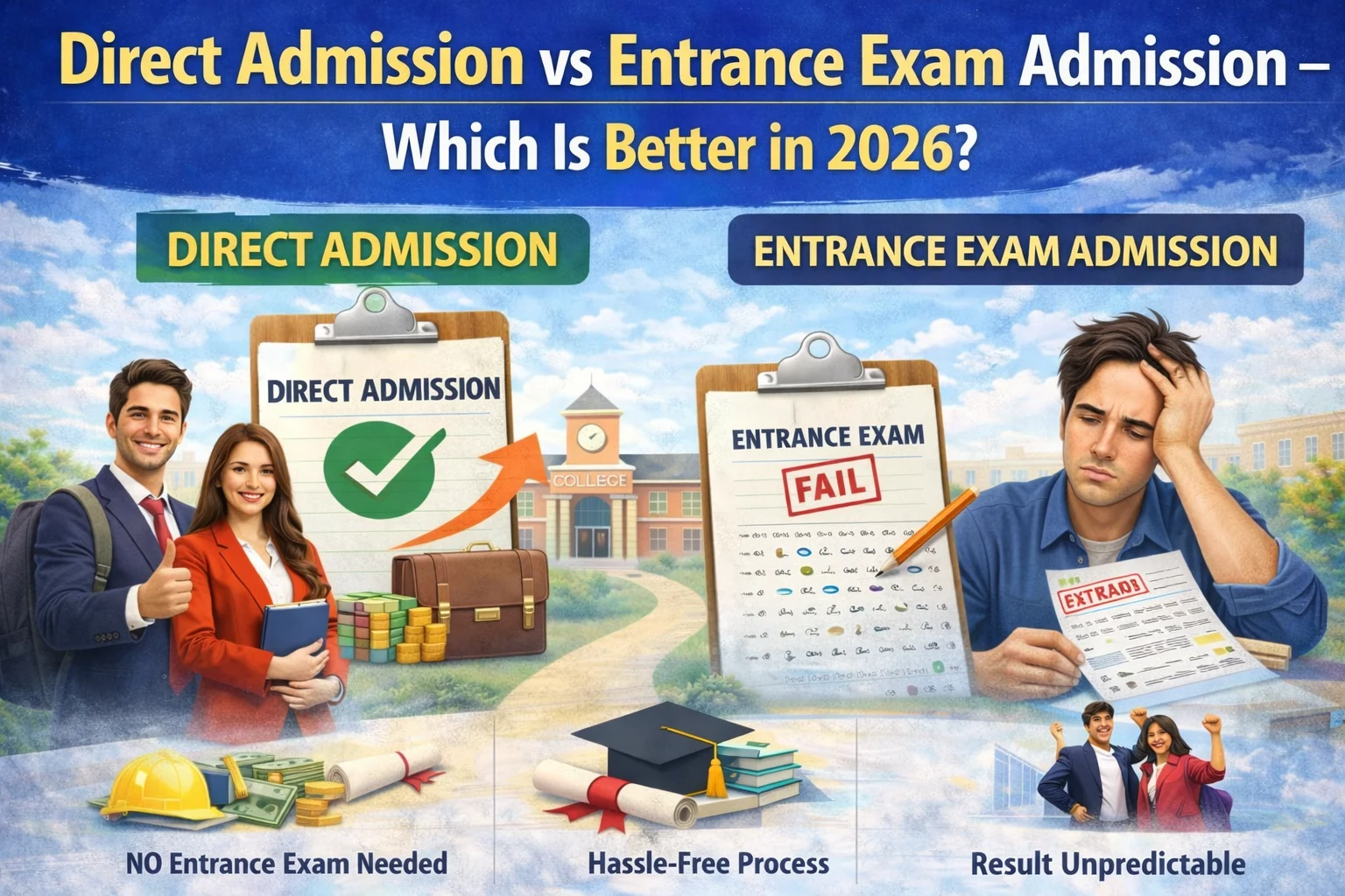 Direct Admission vs Entrance Exam Admission – Which Is Better in 2026?