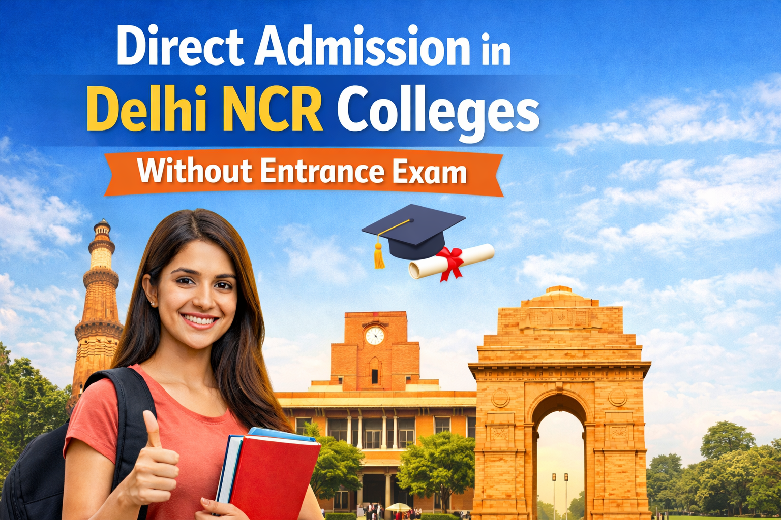 Direct Admission in Delhi NCR Colleges Without Entrance Exam (2026)