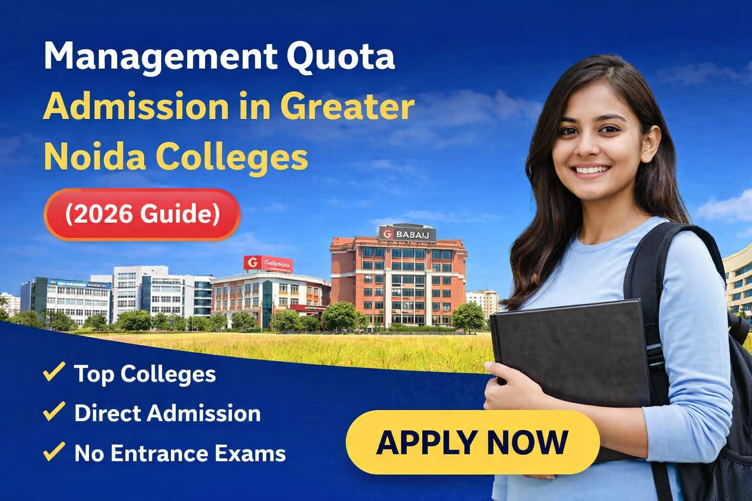 Management Quota Admission in Greater Noida Colleges (2026)