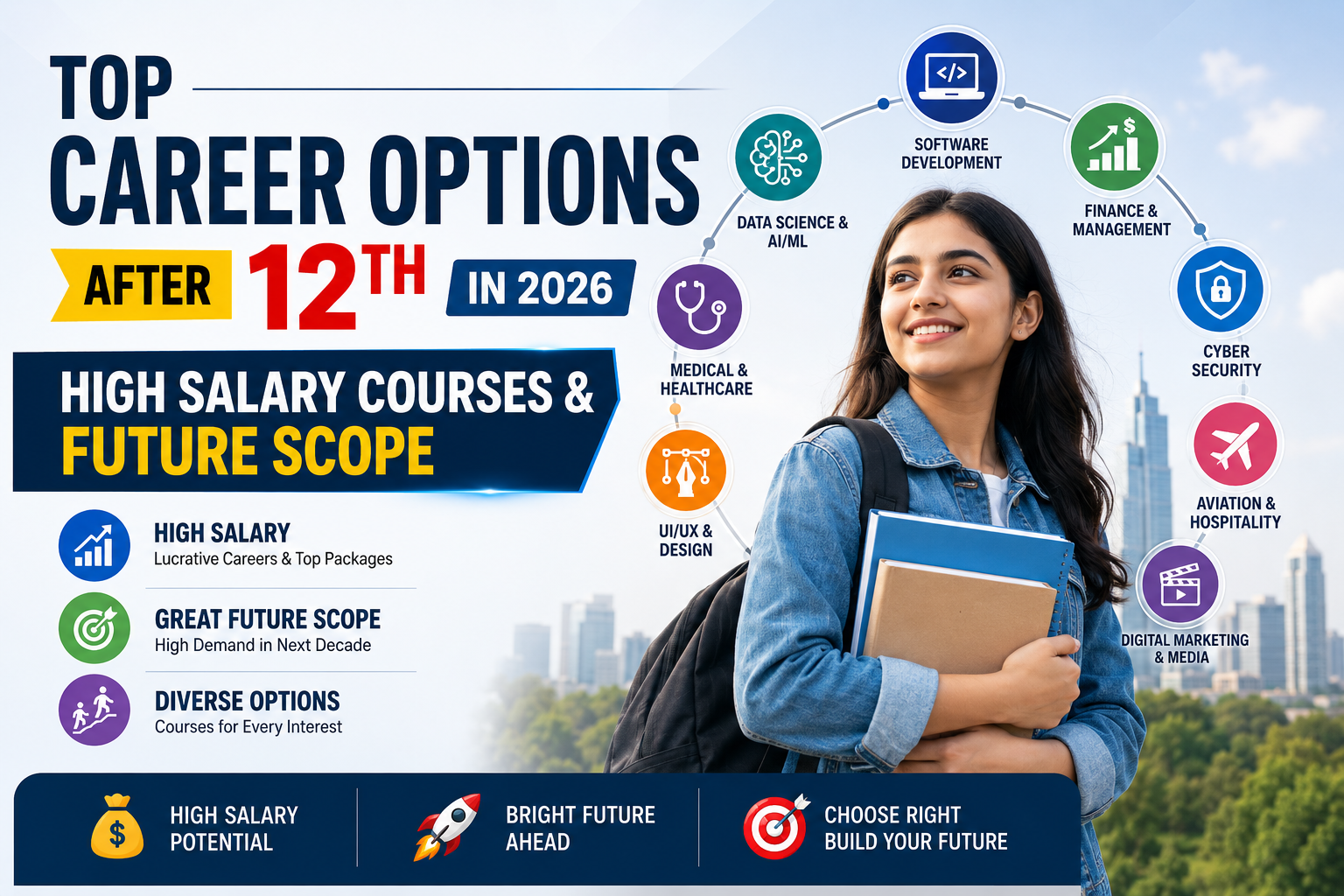 Top Career Options After 12th in 2026: High Salary Courses & Future Scope