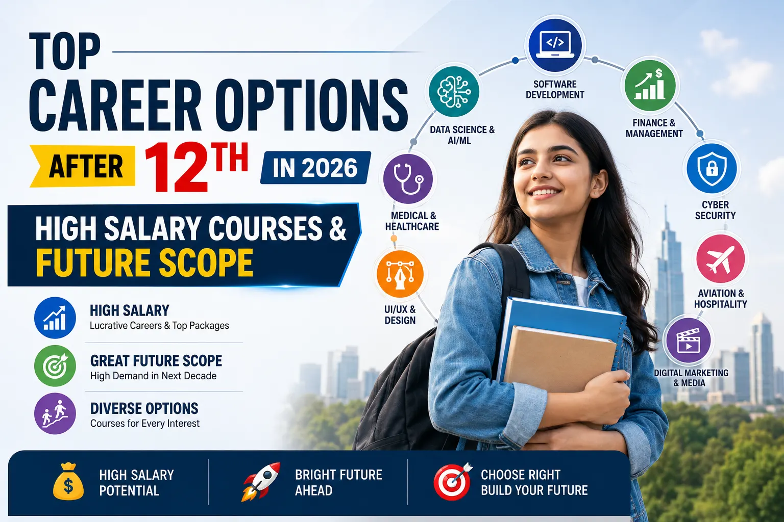 Top Career Options After 12th in 2026: High Salary Courses & Future Scope
