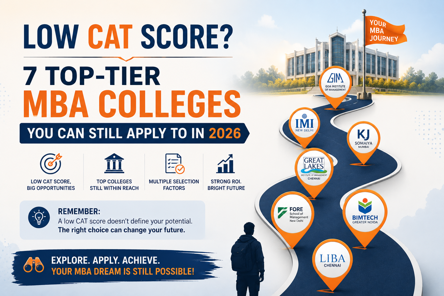 Low CAT Score? 7 Top-Tier MBA Colleges You Can Still Apply to in 2026