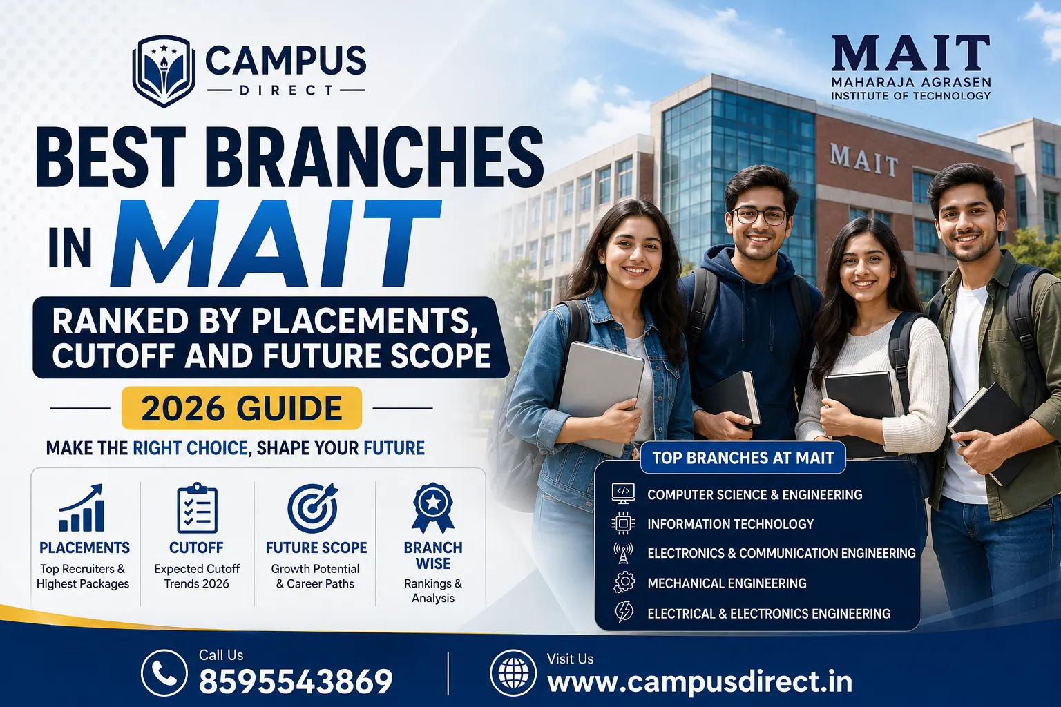 Best Branches in MAIT Ranked by Placements, Cutoff and Future Scope (2026 Guide)