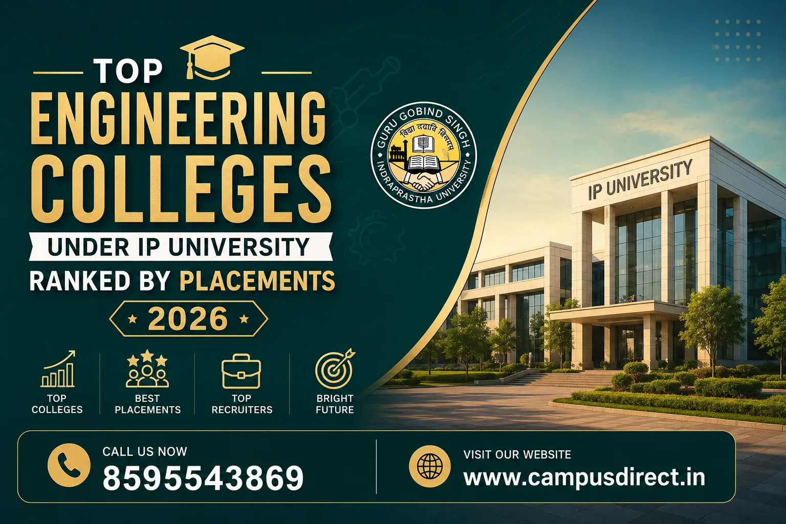 Top Engineering Colleges Under IP University Ranked by Placements (2026)