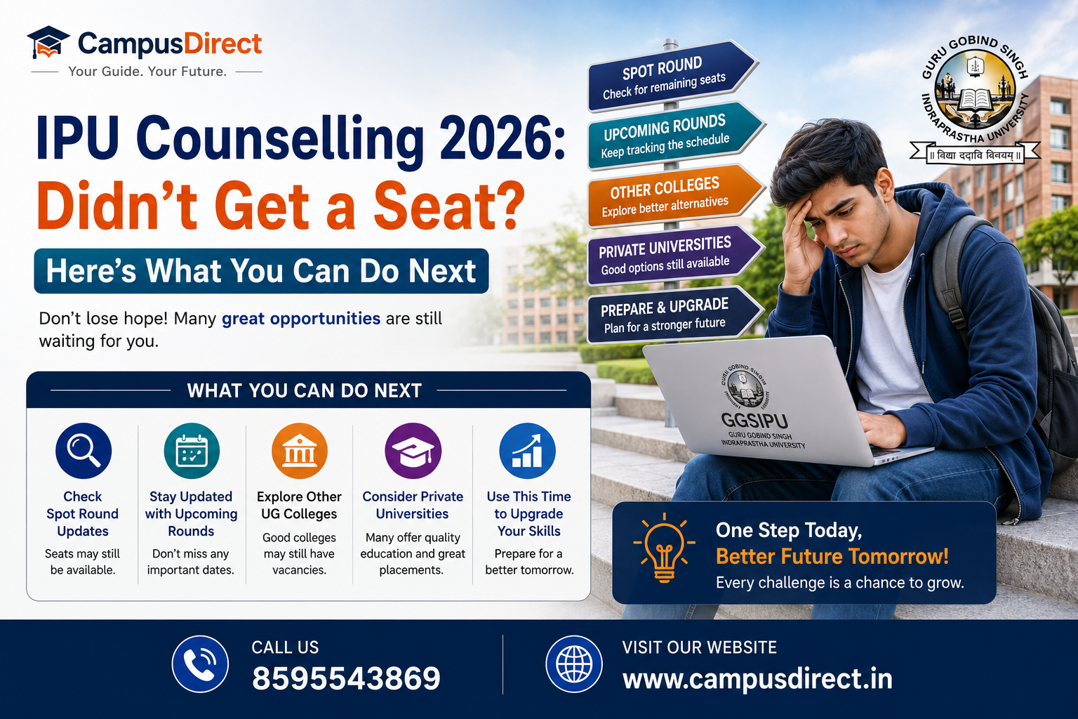 IPU Counselling 2026: Didn't Get a Seat? Here's What You Can Do Next