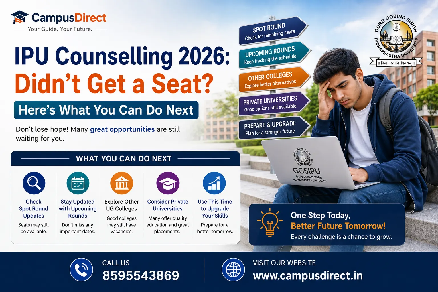 IPU Counselling 2026: Didn't Get a Seat? Here's What You Can Do Next